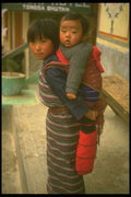 246059 Girl With Child, Tashigang A4 Photo Print