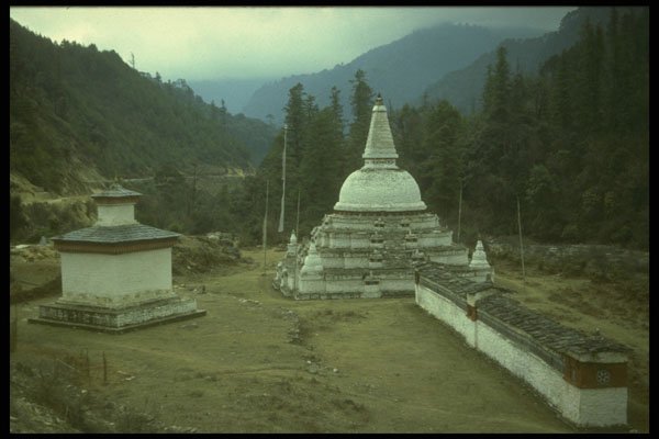 246062 Chortens On Road To Tongsa A4 Photo Print