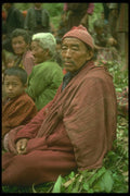 246066 Holy Man At Puja In Forest Above Yurung A4 Photo Print