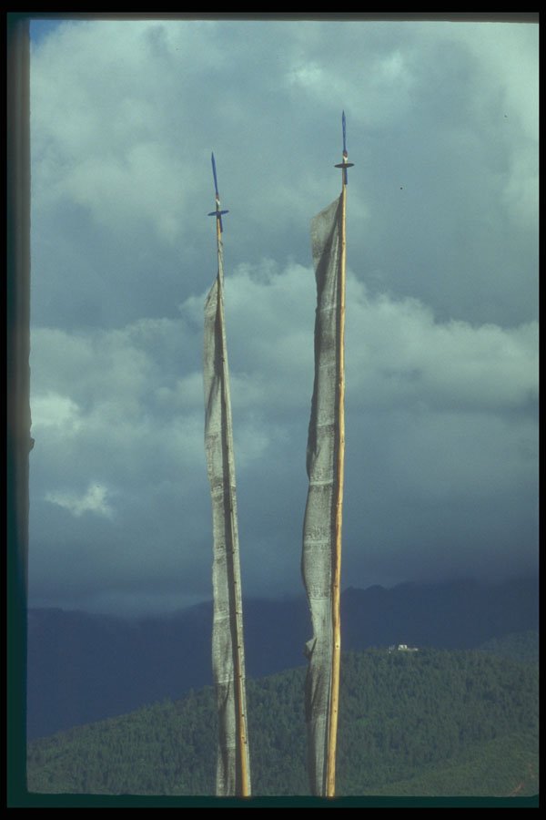 246069 Prayer Flags, Thimphu A4 Photo Print