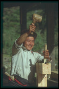 246072 Carving A Mortise Joint In A Timber A4 Photo Print