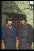 246074 Young Bhutanese Women, Bumthang Valley A4 Photo Print