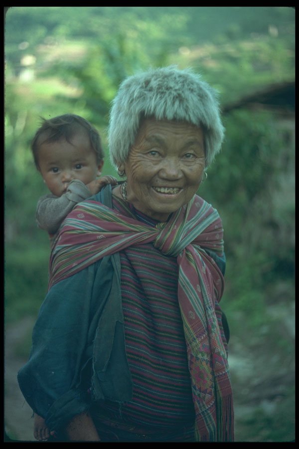 246081 Great Grandmother with baby A4 Photo Print