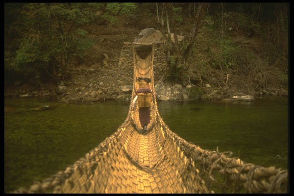 246085 Bamboo Bridge, Tashi Yangste A4 Photo Print