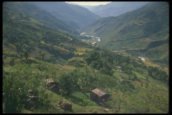 246088 Radhi Valley, Eastern Bhutan A4 Photo Print
