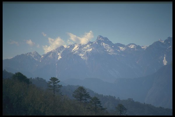 246093 Black Mountain, Central Bhutan A4 Photo Print