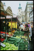 248009 Prague Marketplace A4 Photo Print
