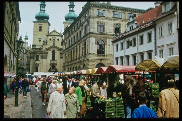 248010 The Marketplace A4 Photo Print