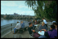 248023 Cafe Scene On The River Vltava A4 Photo Print