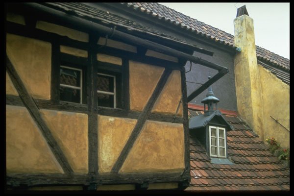 248041 Facade Details On Cottages Near The Castle A4 Photo Print