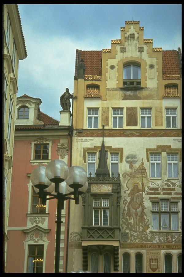 248045 Facade On Building On Town Square A4 Photo Print