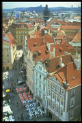 248049 Outdoor Cafes From Above A4 Photo Print