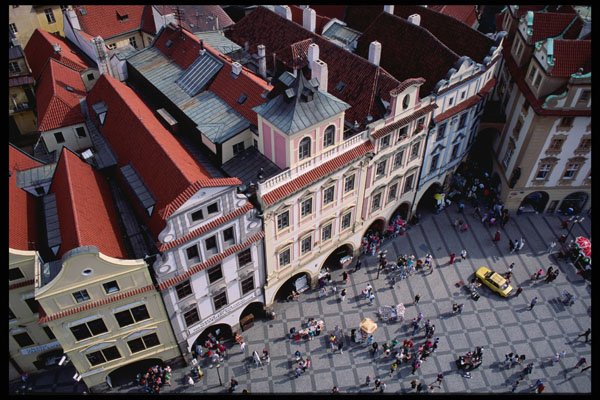 248051 Old Town Square From The Town Hall Clock Tower A4 Photo Print