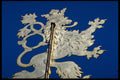 248057 Czech Lion Atop Water Fountain A4 Photo Print