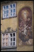 248094 Baroque House With Original Mural A4 Photo Print