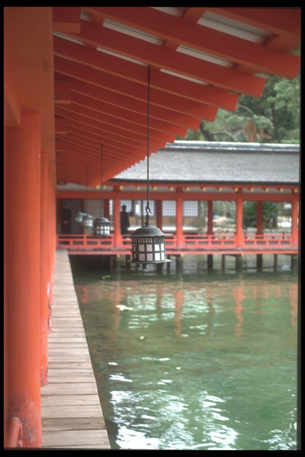 249018 Inside Itsukushima Jinja Shrine On Miyajima Island A4 Photo Print