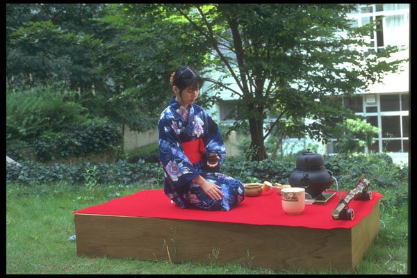 249020 High School Student Performing The Tea Ceremony A4 Photo Print