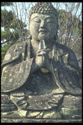 249022 Stone Buddha, Kyoto A4 Photo Print