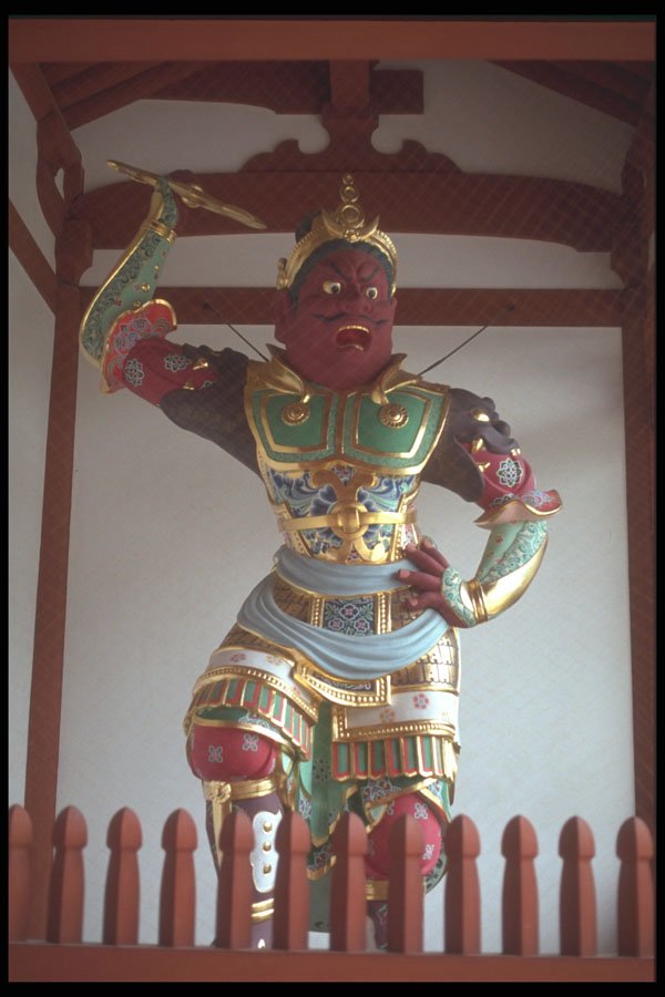 249026 Buddha's Guardian, Nara Prefecture A4 Photo Print