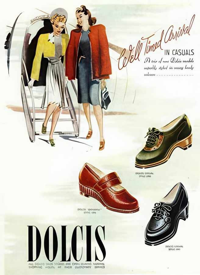 24L Dolcis Shoes We Vintage Advert A4 Photo Print