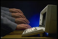 250000 Hand On Computer A4 Photo Print