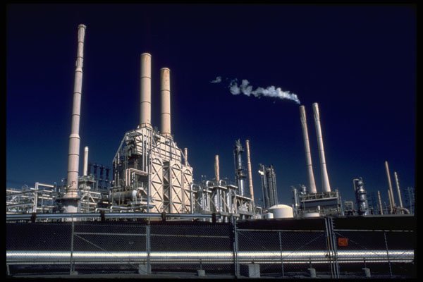 250008 Chemical Plant A4 Photo Print