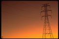 250031 Power lines at sunset A4 Photo Print