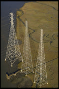 250032 High voltage Transmission Towers A4 Photo Print