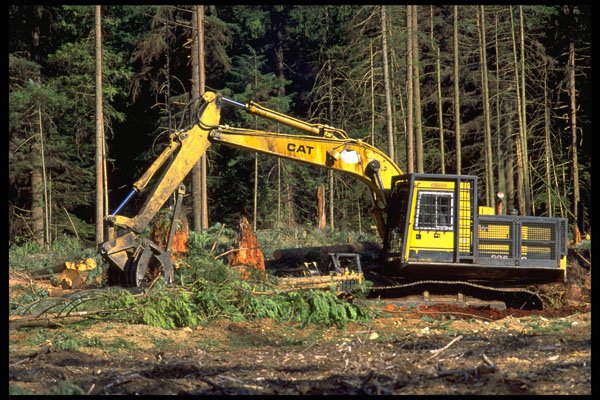 250042 Backhoe A4 Photo Print