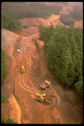 250046 Clearing Path For Road Development A4 Photo Print