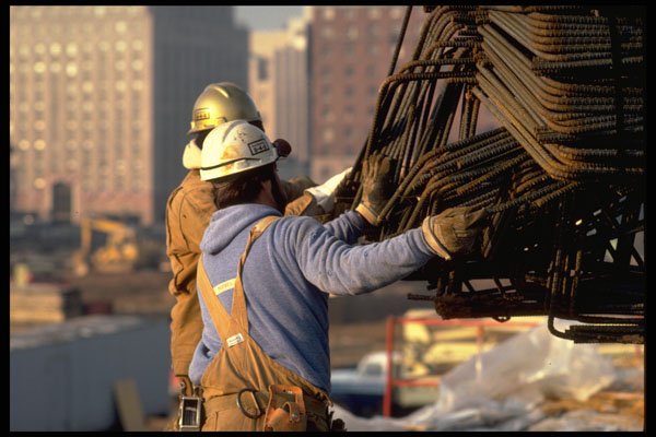 250055 Steel Workers A4 Photo Print
