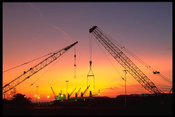 250072 Shipyard At Sunset A4 Photo Print