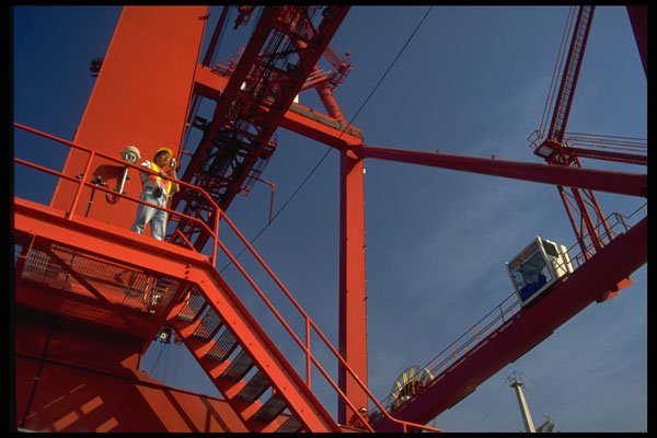 250080 Dock Supervisor, Cargo Crane A4 Photo Print