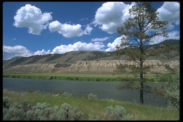251004 Thompson River, Kamloops, BC A4 Photo Print