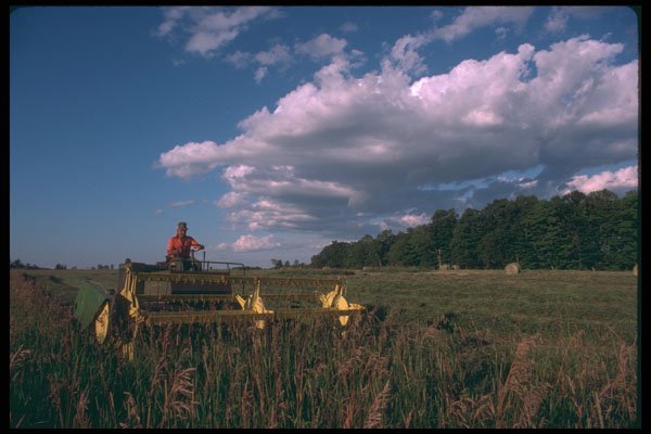 251018 Swather In Starks Corners, Quebec A4 Photo Print