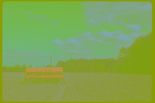 251022 Seed Drill In Shawville, Quebec A4 Photo Print