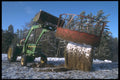 251027 Round Bale Feeder In Shawville, Quebec A4 Photo Print