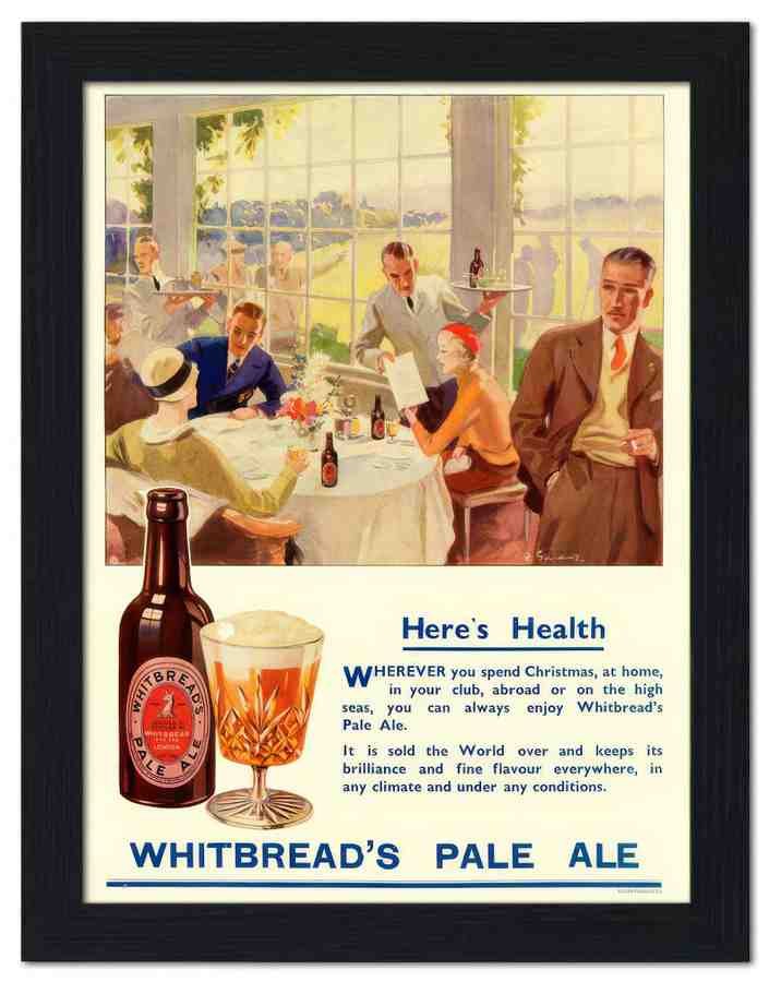 2520 whitbread pale ale 2 Vintage Advert A4 Photo Print