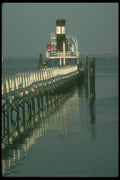 252017 Boat And Pier A4 Photo Print