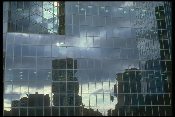 252044 City Skyline A4 Photo Print
