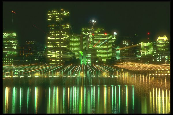 252048 Montreal Skyline At Night A4 Photo Print