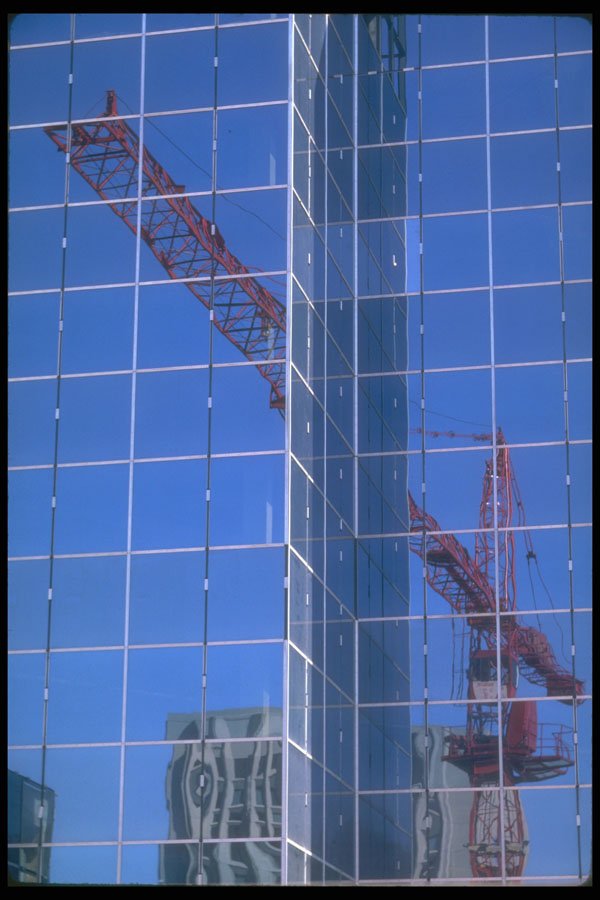 252061 A Construction Crane A4 Photo Print