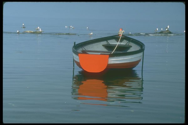 252081 Solitary Boat A4 Photo Print