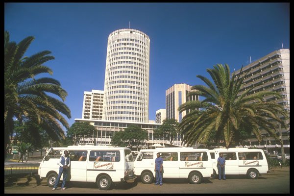 253064 Safari World Vans Parked A4 Photo Print
