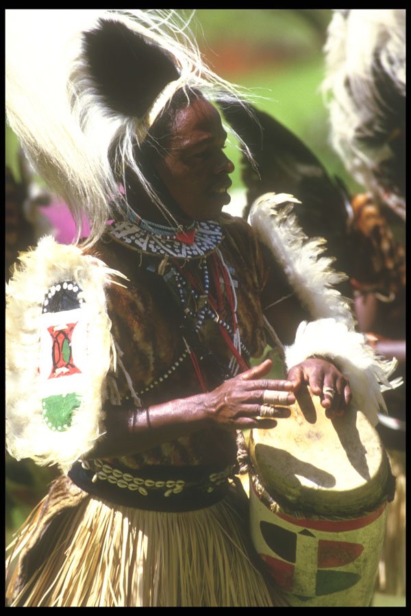 253077 Embu Drummer Dantu Tribe A4 Photo Print