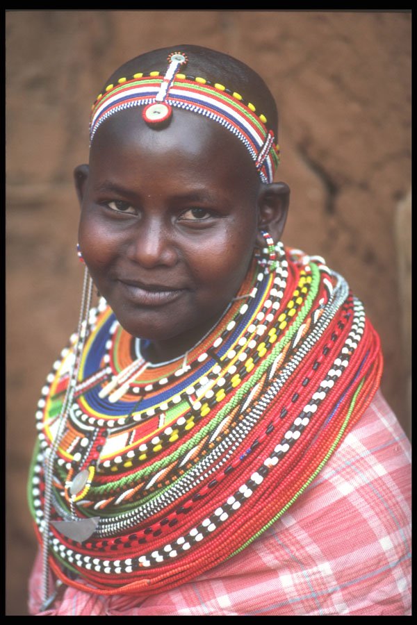 253090 Young Masai Woman A4 Photo Print