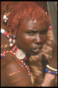253096 Traditional Dress Masai A4 Photo Print