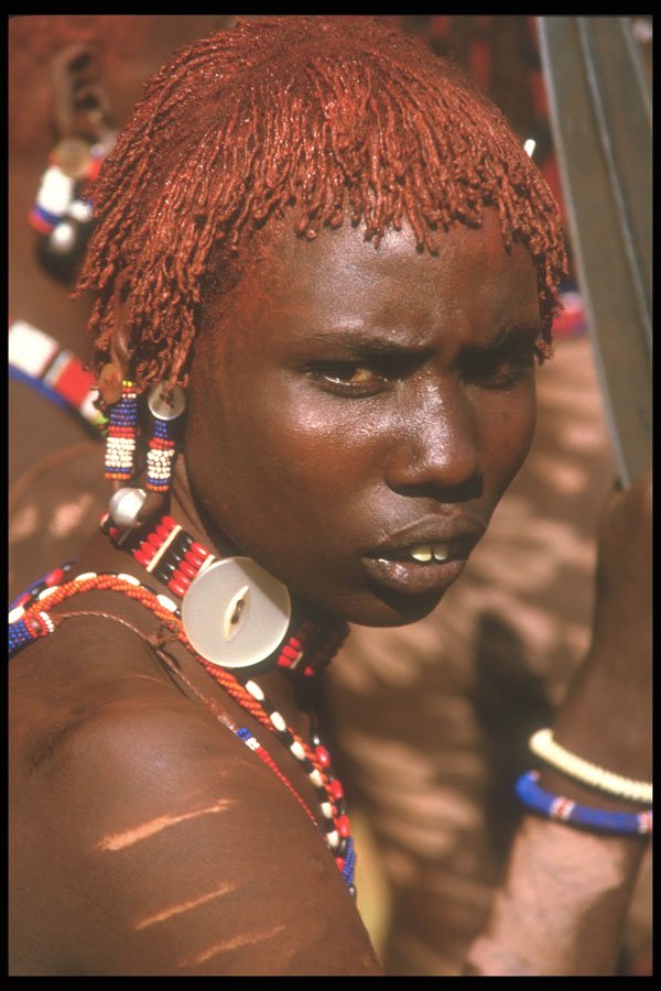 253096 Traditional Dress Masai A4 Photo Print