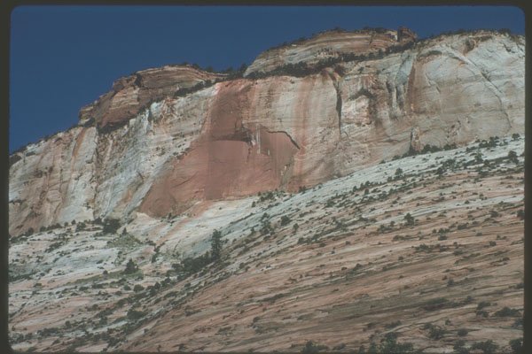 254028 Wall Of Colorful Sandstone A4 Photo Print