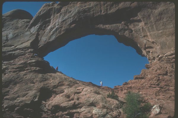 254040 North Window, Arches National Park A4 Photo Print